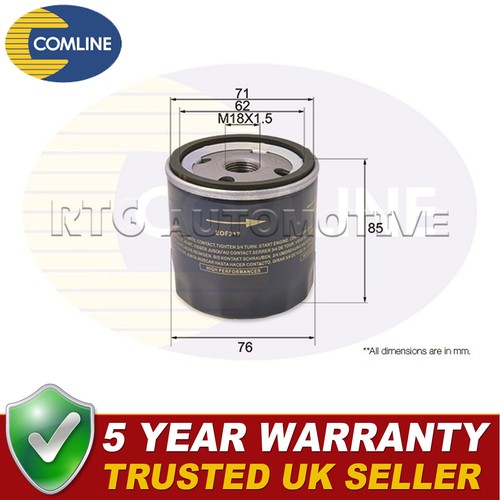 Comline oil filter - oil, fits