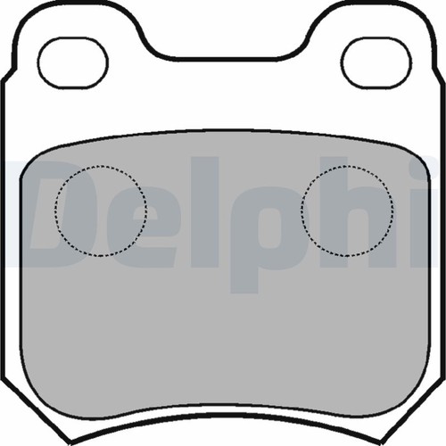 Lp590 delphi brake pad set - brake,