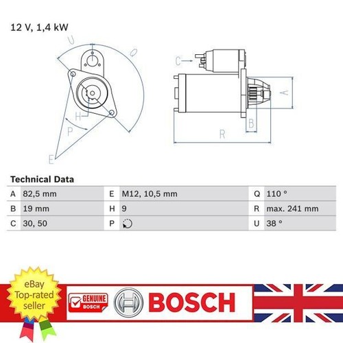 Starter for saab - 98-02, 9-5