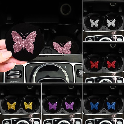 2pcs glitter butterfly car - 2pcs,