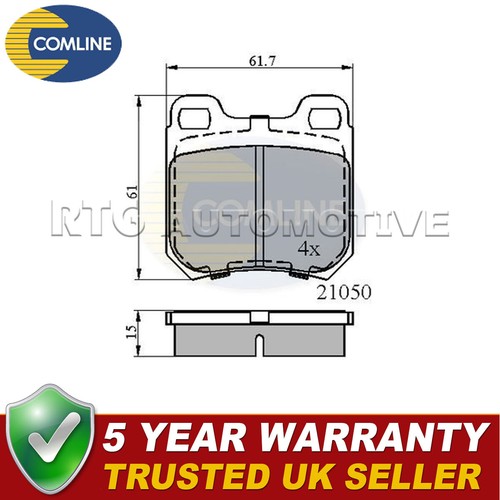 Comline rear brake pads - rear, set