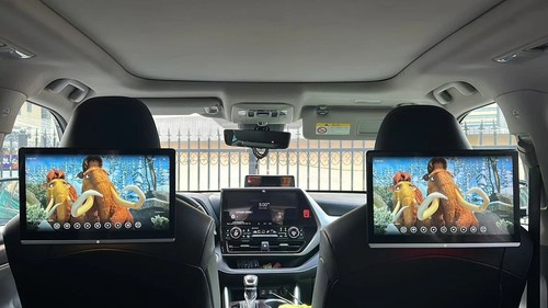 Car rear seat - rear, headrest