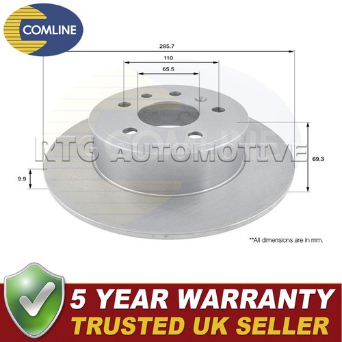 Comline rear brake disc - comline,