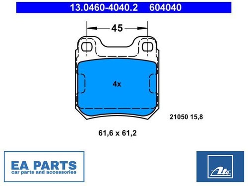 Brake pad set - pad, for