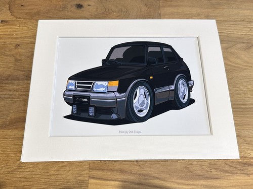 Saab 900 turbo - 900, cartoon