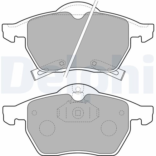 Lp1731 delphi brake pad set - lp1731,